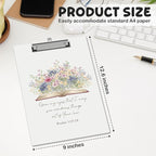 APIILVPQ Wild Flower Clipboard, Bible Verse Clipboards - Image 2