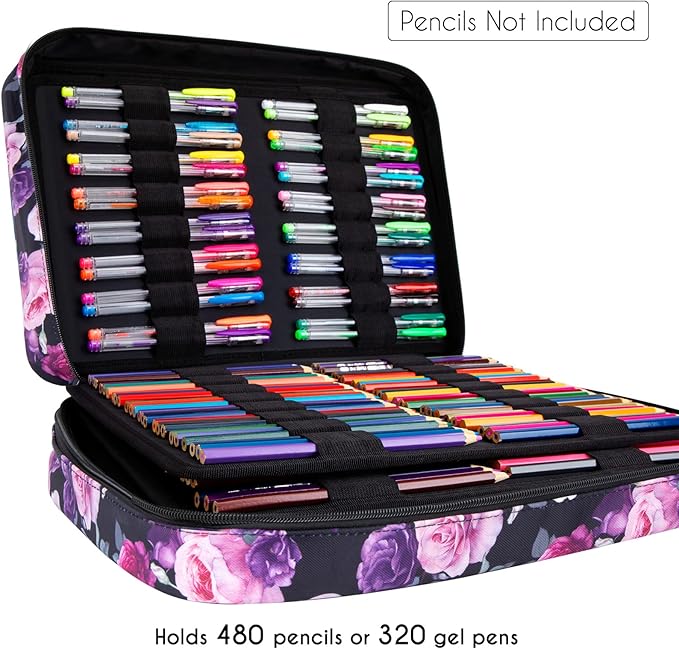YOUSHARES 480 Slots Colored Pencil Case - Image 4