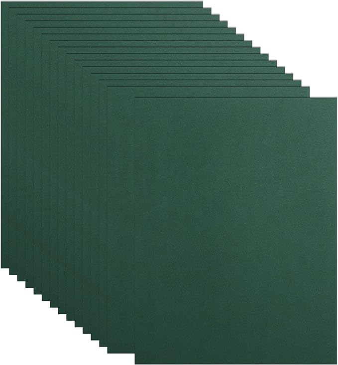 Guakicae 32 Sheets Dark Green Cardstock 8.5 x 11 Certificate Paper, 80lb by Guakicae