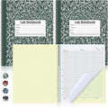 Affrolling 2 Pack Carbonless Lab Notebook Carbon Copy 8.5'' x 11'' 50 Set of by Affrolling