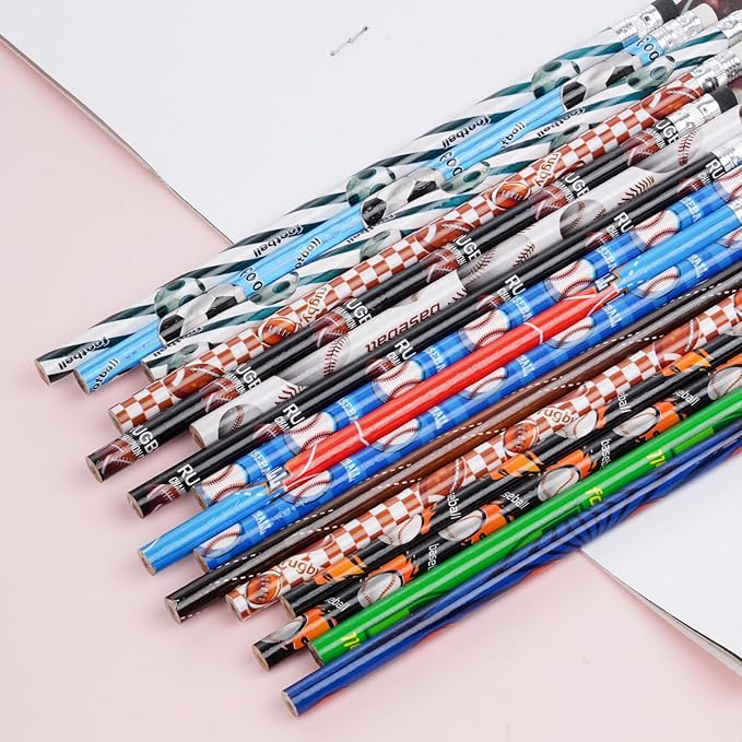 48 Pcs Sports Wooden Pencils - Image 4
