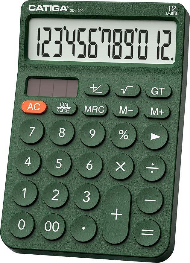CATIGA 12 Digit Desktop Calculator Basic Desk Calculator by CATIGA