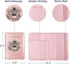 TOURSUIT RFID Passport and Vaccine Card Holder Combo, Travel Document Case Cover - Image 4