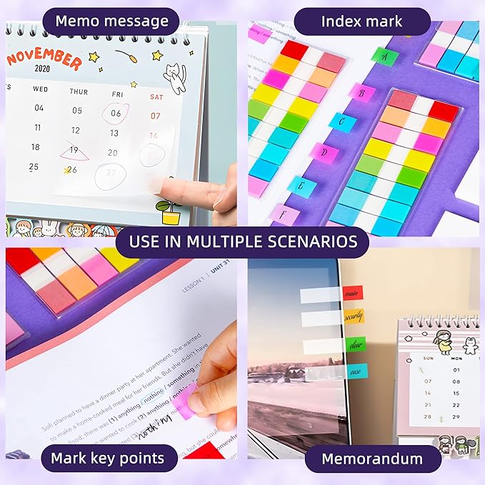Golcellia Transparent Sticky Notes, See Through Sticky Note, Pastel Colorful - Image 7