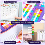 Golcellia Transparent Sticky Notes, See Through Sticky Note, Pastel Colorful - Image 7