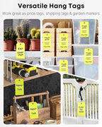 Uniclife 120 Pcs Yellow Plastic Tags - Image 7