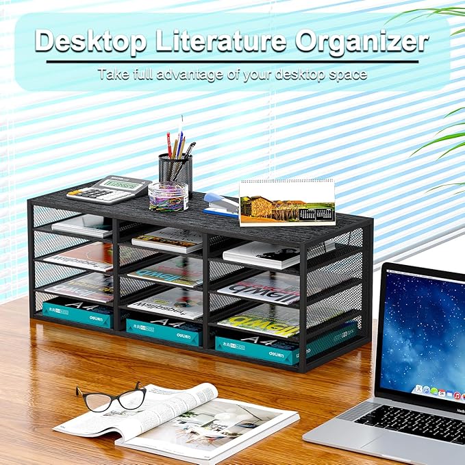 PAG-Mass Mail Sorter Adjustable Countertop Heavy Duty Literature Organizer - Image 2