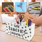 QZQE Dog Grandparents Gifts Pen Pencil Holder Organizer - Image 6