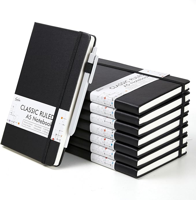 feela 8 Pack Journal Notebook Bulk by feela