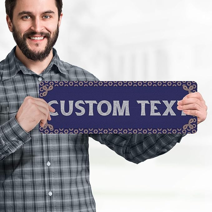 Custom Sign, Custom Street Sign, 11 Font Colors, 13 Font Styles, 4 Hole Options - Image 2