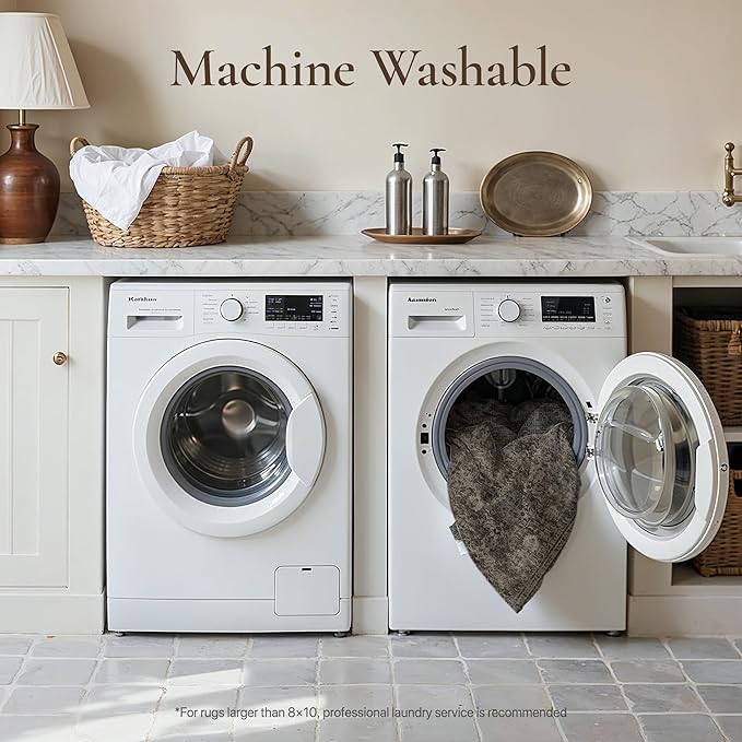 GENIMO 6x9 Area Rug Machine Washable Boho Rug - Image 6