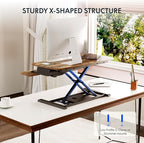 FLEXISPOT 35" Electric Standing Desk Converter, Height Adjustable Motorized - Image 5