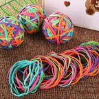 CYEAH 10PCS Colorful Rubber Band Ball, Stationery Holder Band Loops - Image 5