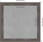 Amanti Art Grey Framed Magnetic Board 19x19 Small Vision Board - Image 3