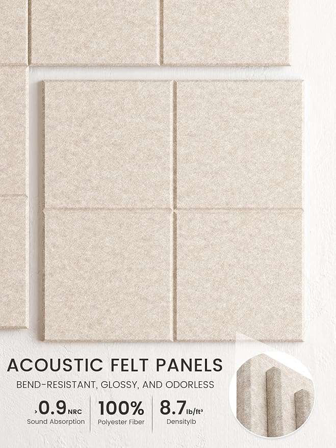 Bumusty Large Cork Board Alternative-47 x35 Felt Bulletin Board Tiles, - Image 3