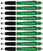 Personalized Pens with Gel Highlighter and Stylus -200 Pack Bulk-Free Imprint -