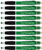 Personalized Pens with Gel Highlighter and Stylus -200 Pack Bulk-Free Imprint - by Sypen
