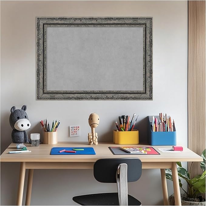 Amanti Art Black Framed Magnetic Board 20x28 Medium Vision Board - Image 6