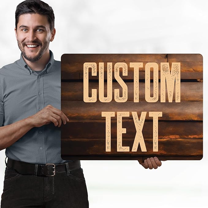 Custom Sign, Custom Street Sign, 11 Font Colors, 13 Font Styles, 4 Hole Options - Image 2