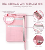 Paper Trimmer, Paper Cutter 12 Sheets, Cardstock/Laminate - Image 2