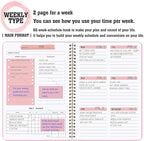 Undated Weekly Planner- Weekly Goals Notebook, A5 To Do List Planner, Habit - Image 4