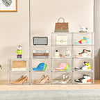 5 Pack Clear Stackable Shoe Organizer Box - Image 5