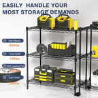 VANZBON 3-Tier Wire Shelf Rack, Wire Metal Shelving - Image 8