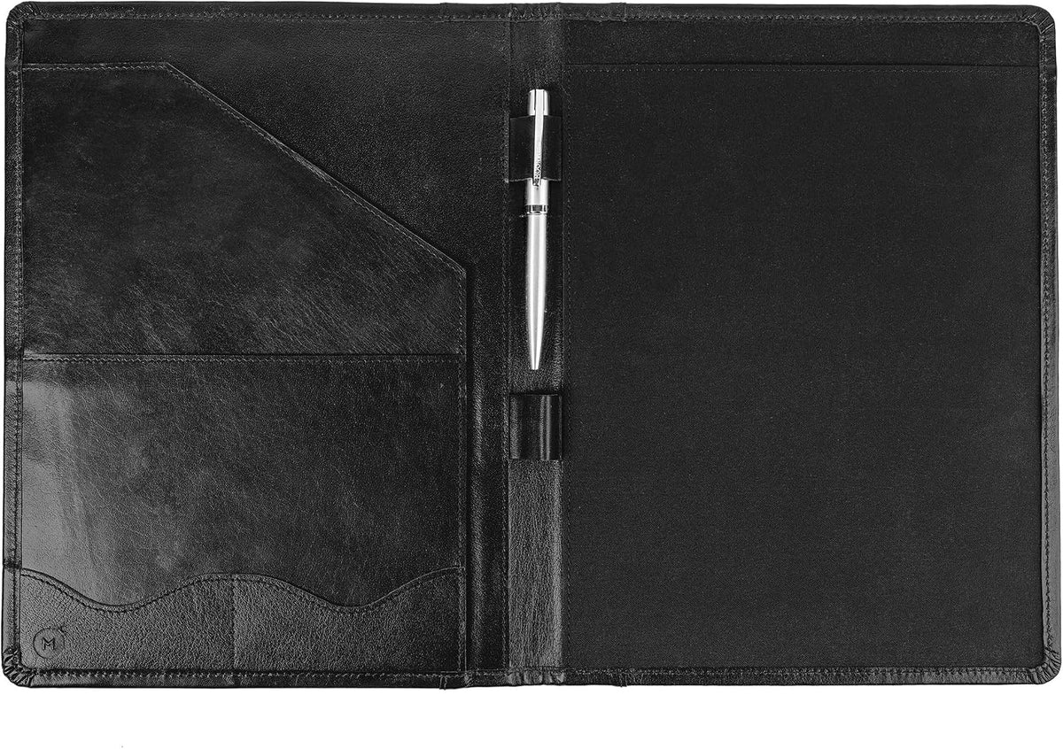 leather portfolio professional organizer padfolio – resume folder, main product view