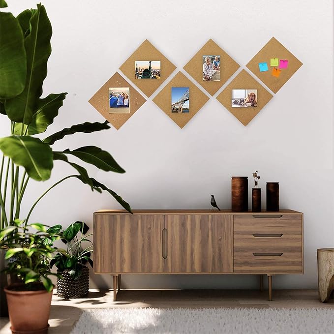 SUNGIFT Cork Board 12"x12" - Image 5
