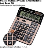 HIHUHEN Large Computer Electronic Calculator Counter Solar & Battery Power 14 - Image 4