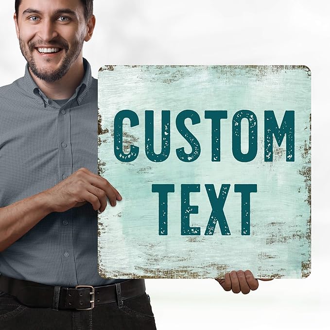 Custom Sign, Custom Street Sign, 11 Font Colors, 13 Font Styles, 4 Hole Options - Image 2