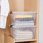 Citylife 22 QT Clear Plastic Storage Bins - Image 4