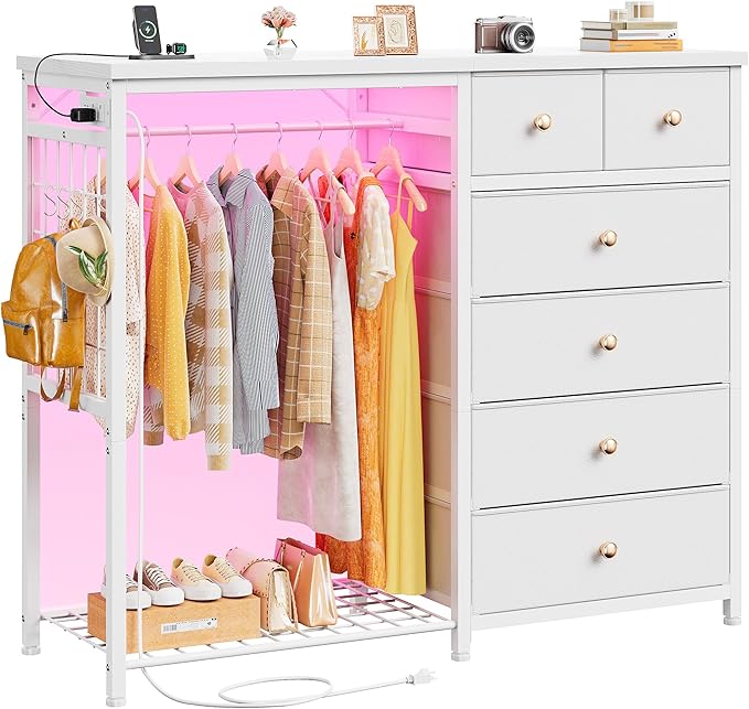 EnHomee 49.2" W White Dresser for Bedroom - Image 9
