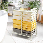DORTALA 15-Drawer Rolling Storage Cart - Image 8
