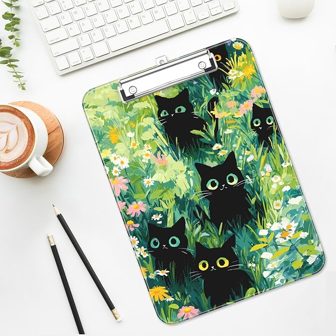 Luminzo Plastic Cute Clipboard Low-Profile Metal Clip, A4 Letter Size 9 x 12.5 - Image 7