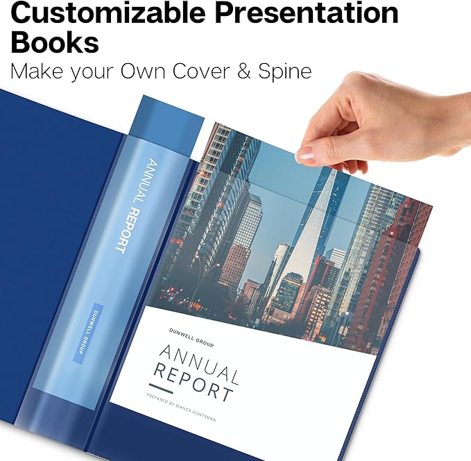 Dunwell Presentation Binder 48-Pocket, Displays 96 Pages, 8.5x11 Portfolio - Image 2