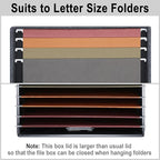 4-Pack Modern Minimalist Dark Gray Collapsible Linen File Folder Box - Image 3