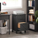 homcom 3 drawer file cabinet printer stand silent shown in use