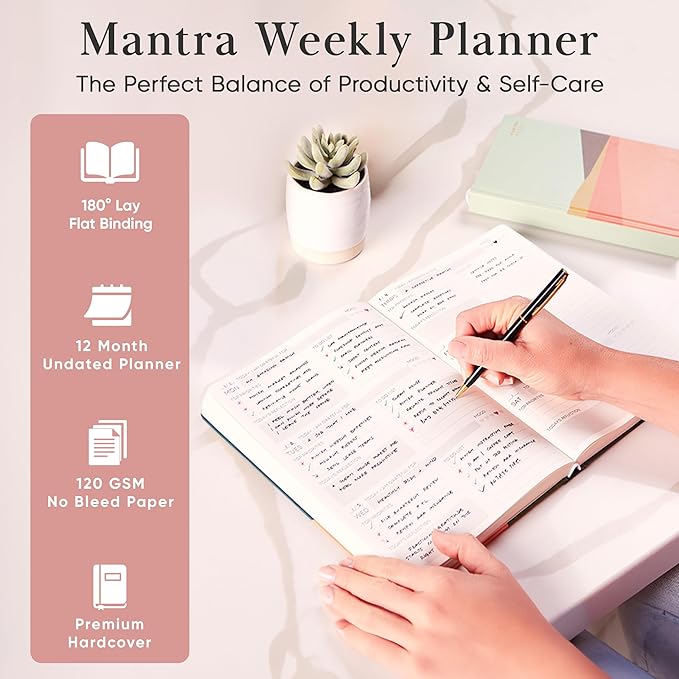 Mantra Planner 2026 Planner, Daily Journal & Gratitude Journal All-In-One - Image 3