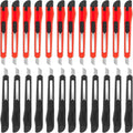 24 Pack Box Cutters, 9mm Razor Knife, Push-Sliding Button, Box Cutter by DIYSELF