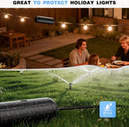 Flemoon Outdoor Extension Cord Safety Cover, IPX4 Waterproof Connection - Image 6