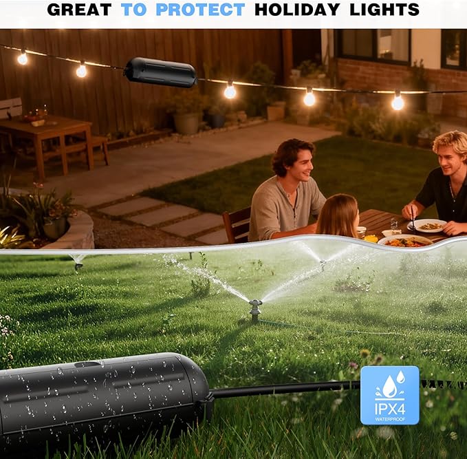 Flemoon Outdoor Extension Cord Safety Cover, IPX4 Waterproof Connection - Image 6