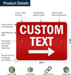 Custom Arrow, Custom Directional Sign, Right Arrow, 18x24 Inches, 3M EGP - Image 6