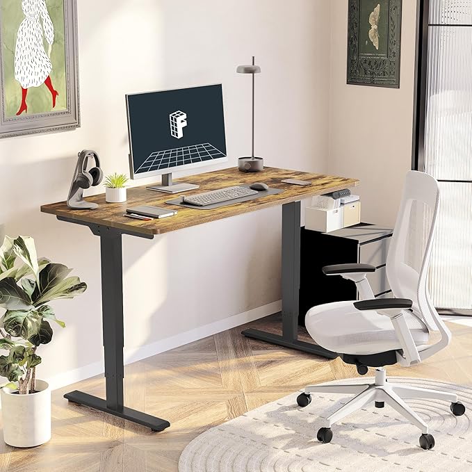 FlexiSpot E6 3-Stage Dual Motor Electric Standing Desk 48 x 30 Sit Stand Up Desk - Image 2