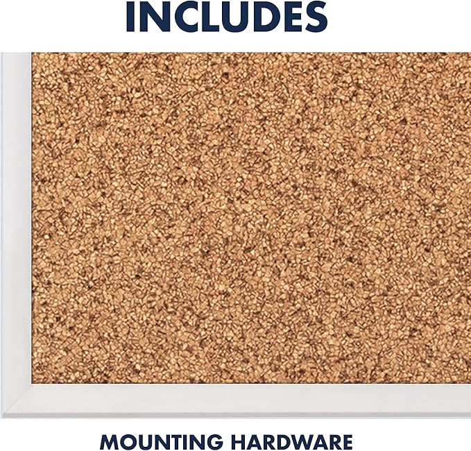 Quartet Cork Board, Bulletin Board, Aluminum Frame - Image 10