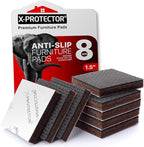Non Slip Furniture Pads 8 pcs 1 1/2" X-Protector by X-Protector