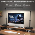 sibrille led desk lamp, ultra wide computer light, package contents