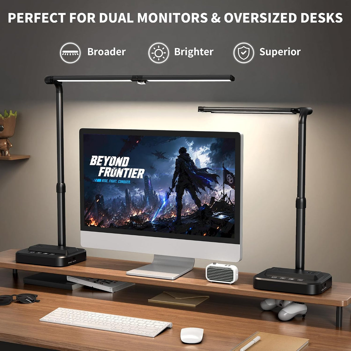 sibrille led desk lamp, ultra wide computer light, package contents