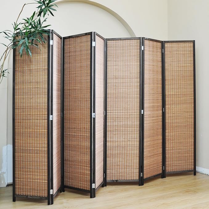 Furnnylane 7 Panel Bamboo Room Divider - Image 2
