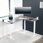 VIVO Electric Corner 63 x 47 inch L-Shaped Standing Desk, Memory Height - Image 2